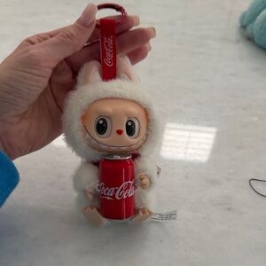 Labubu Coca Cola Doll with Red Can